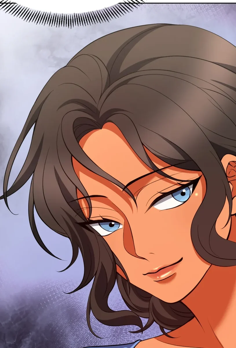 Close-up of the stepmother smiling in Episode 1