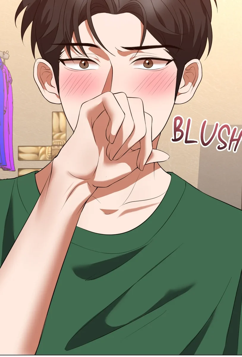 Ethan blushing in Backseat Trip with my Stepmother Chapter 2