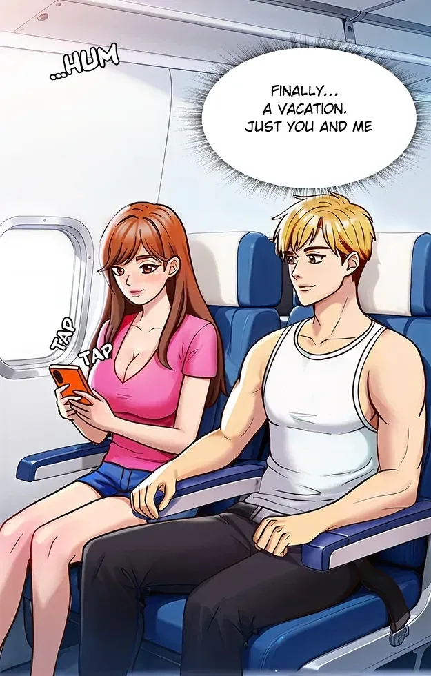 Lucas and Claire together on the flight in Daughter or Mother Episode 1