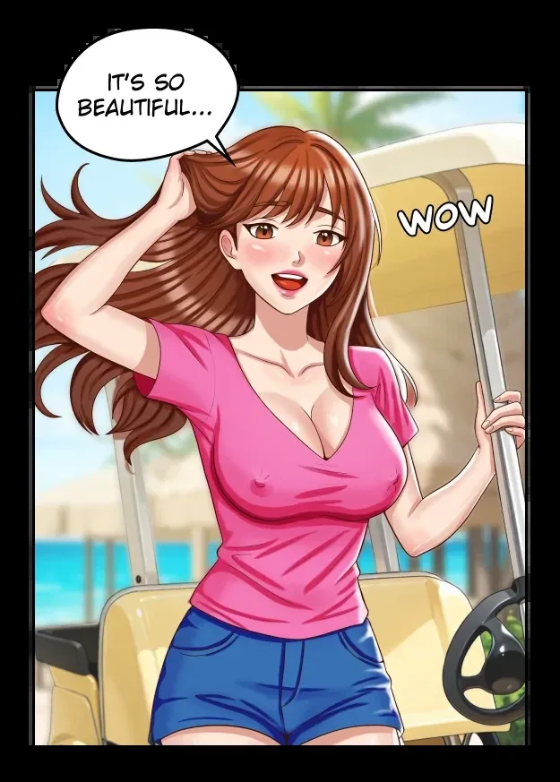Claire admiring the resort in Daughter or Mother Episode 2