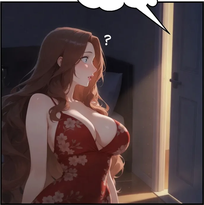 Lydia dressed for the evening in Just For Research Episode 1