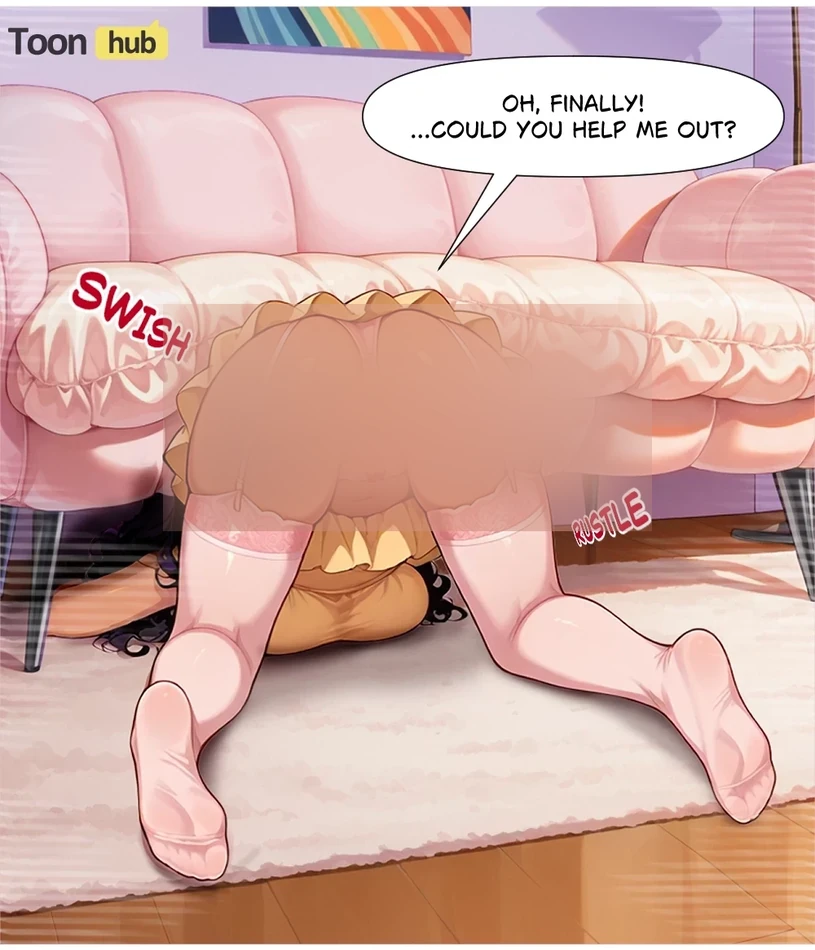 A blurred illustration from Pizza Boy vs MILFs Episode 1
