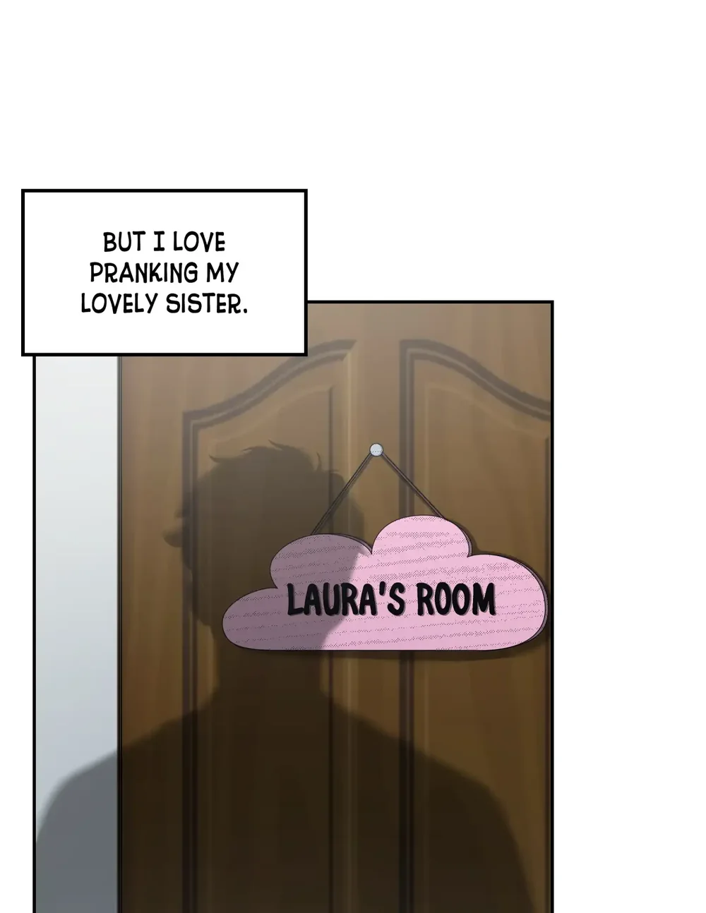 The door to Laura’s room in Prank Goes Wrong Chapter 1