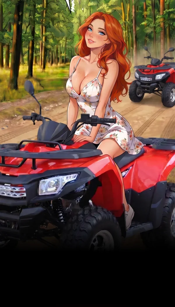 Roxy in Redhead’s First Ride by HoneyToon