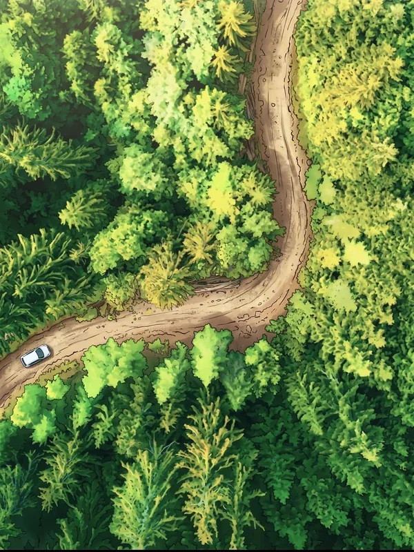 Forest road in Redhead’s First Ride Episode 1