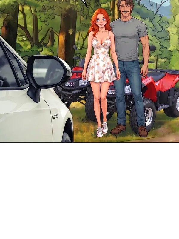 Roxy and Ethan beside the ATVs in Redhead’s First Ride Episode 1