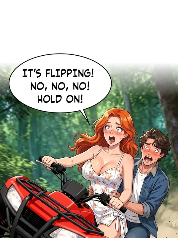 Roxy and Ethan reacting to an ATV mishap in Redhead’s First Ride Episode 2