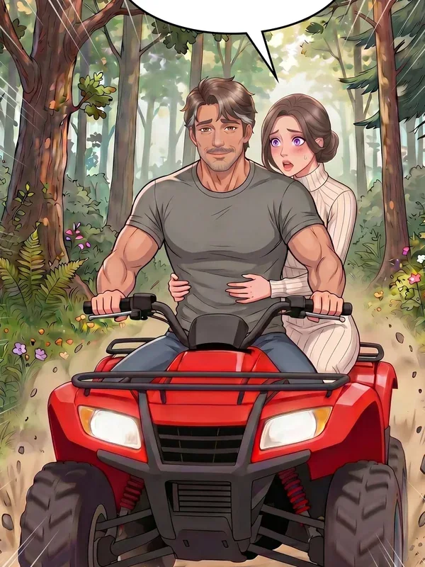 Victoria riding an ATV in Redhead’s First Ride Episode 2