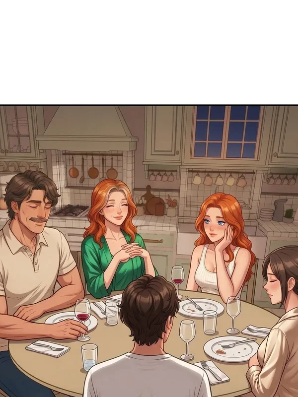 The family dinner in Redhead’s First Ride Episode 3